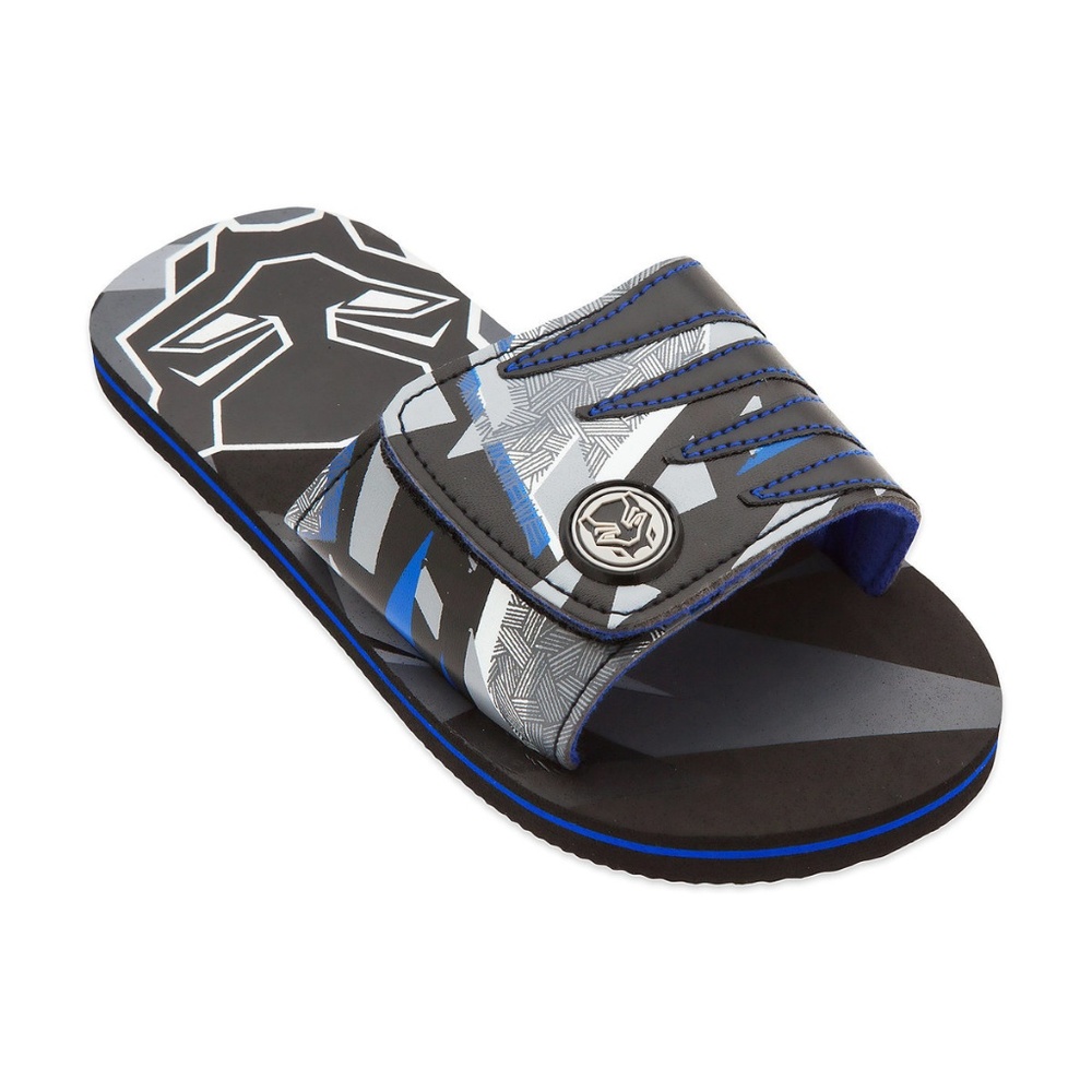 Black Panther Toddler Slides Sandal Beach Shoes by Marvel Disney
